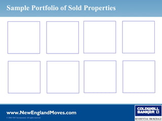 Sample Portfolio of Sold Properties




© 2006 NRT Incorporated. All rights reserved.
 