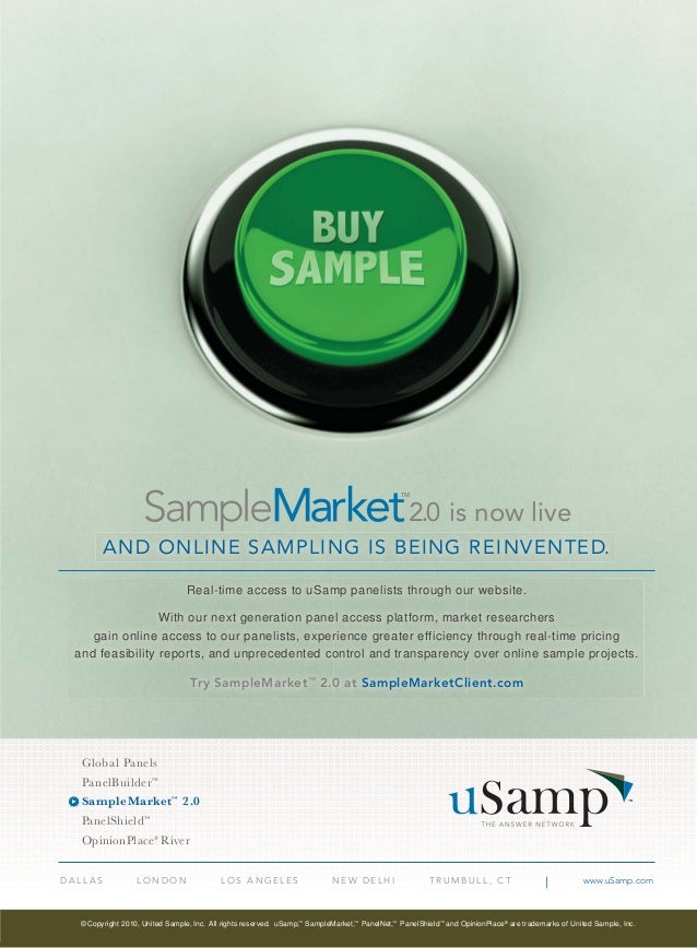 Marketing Research 1109 Quirks