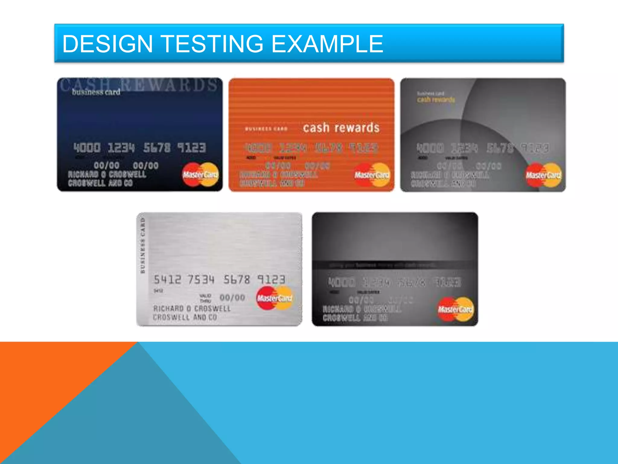 DESIGN TESTING EXAMPLE
 