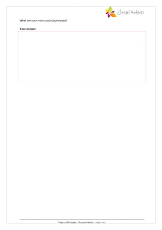 What are your main products/services?

Your answer




                              Page 40 of 80 pages :: © jacquimalpass :: 2005 - 2011
 