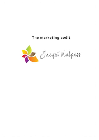 The marketing audit
 