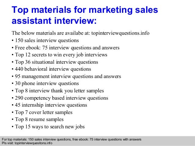 marketing questions for interview