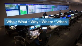 Who • What • Why • Where • When
 