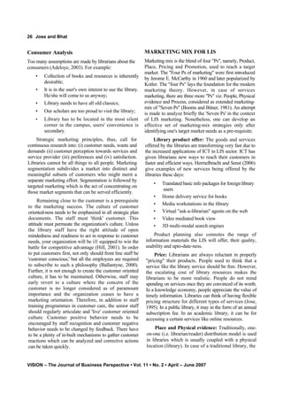 Marketing Service Of Library | PDF