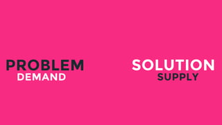 PROBLEM SOLUTION
DEMAND SUPPLY
 