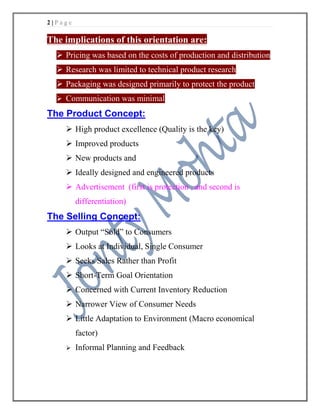 marketing management