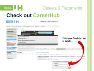 Check out CareerHub

Enter your StudyNet log
in details

 