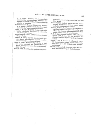 Marketing smallhotelsonwww
