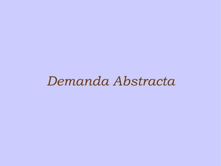 Demanda Abstracta 