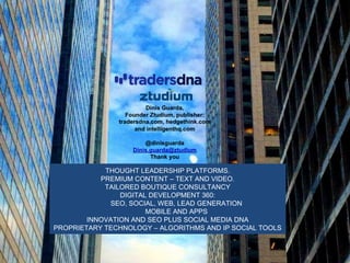 Marketing social media for trading investmen industry Dinis Guarda
