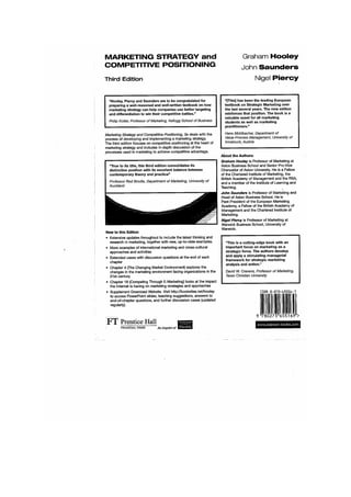 Marketing strategy and_competitive_positioning