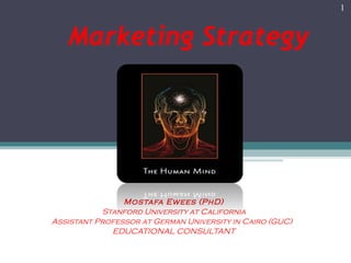 Marketing Strategy Mostafa Ewees (PhD) Stanford University at California Assistant Professor at German University in Cairo (GUC)  EDUCATIONAL CONSULTANT Assessing & Estimating Market Demand 