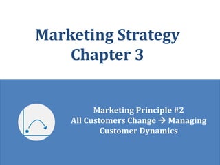 © Robert Palmatier 1
Marketing Strategy
Chapter 3
Marketing Principle #2
All Customers Change  Managing
Customer Dynamics
 