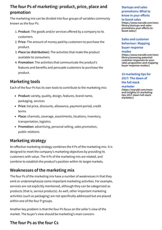 Marketing Strategy Marketing Mix Product Price Place Amp Promo