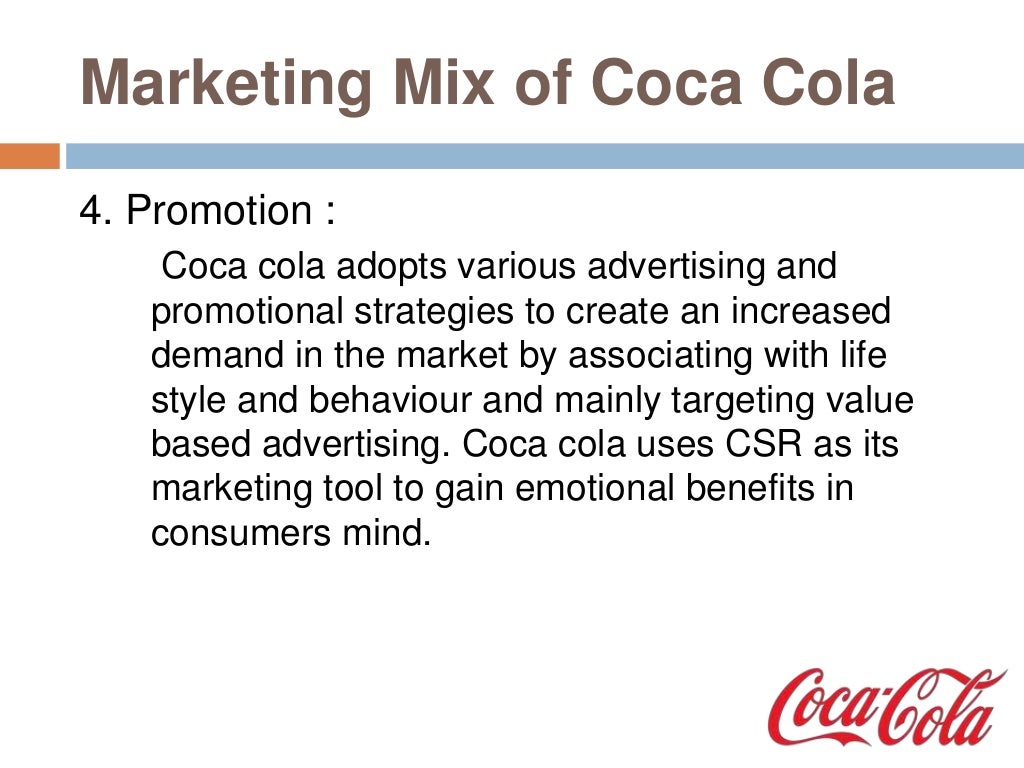 Marketing strategy of CocaCola