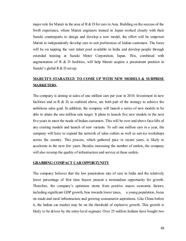 maruti suzuki marketing strategy essays Marketing and strategy maruti suzuki kizashi from a buyer's point of view the best strategy that maruti suzuki can follow is the tried and tested way. maruti suzuki marketing strategy essays Marketing and strategy maruti suzuki kizashi from a buyer's point of view the best strategy that maruti suzuki can follow is the tried and tested way.