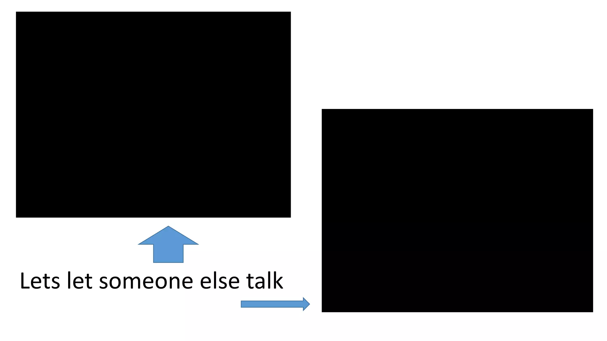 Lets let someone else talk