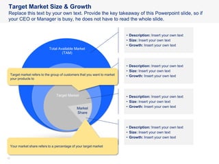 Target Market Sizing Template.pdf Marketing strategy and Plan Template | PDF