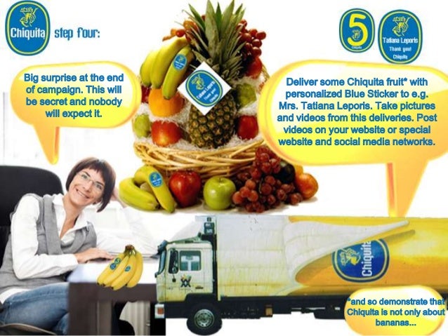 Marketing strategy proposal for Chiquita brand 2013
