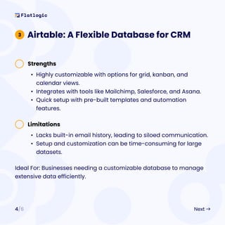 The Ultimate Guide to Using Airtable vs. Asana for CRM | PDF