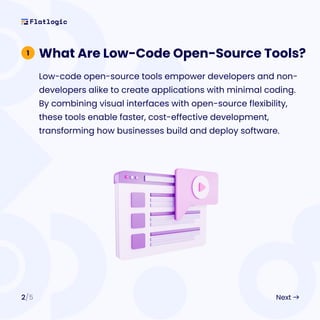 What are low-code open-source tools? - Guideline | PDF
