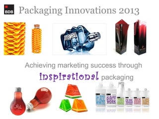 Packaging Innovations 2013
Achieving marketing success through
inspirational packaging
 
