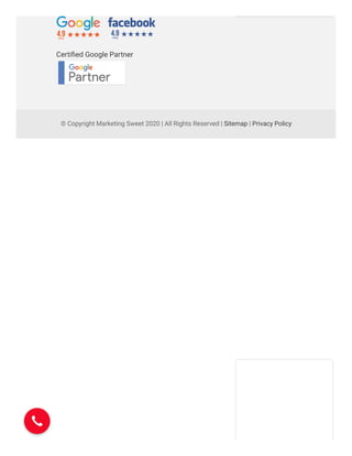 © Copyright Marketing Sweet 2020 | All Rights Reserved | Sitemap | Privacy Policy
Certiﬁed Google Partner
 