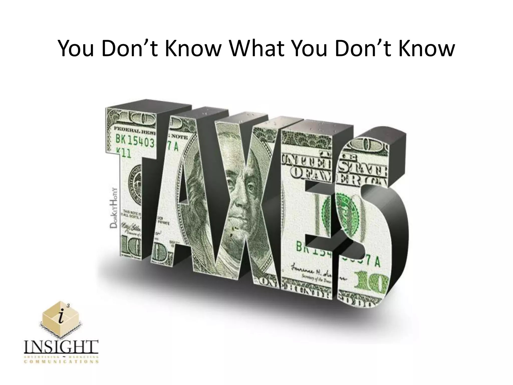 You Don’t Know What You Don’t Know