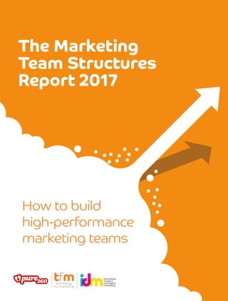 How to build
high-performance
marketing teams
The Marketing
Team Structures
Report 2017
 