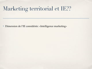 Marketing Territorial