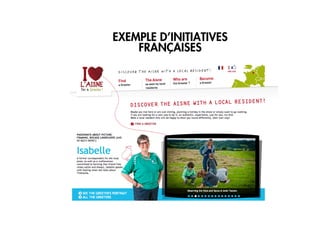 3/ APPROPRIATION
L’ANIMATION DE M
EXEMPLE D’INITIATIVES
FRANÇAISES
 