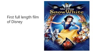 First full length film
of Disney
 