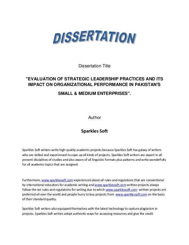 Leadership Dissertation Topic Ideas - - Research Prospect