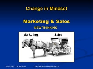 Change in Mindset Sales Marketing Marketing & Sales NEW THINKING 