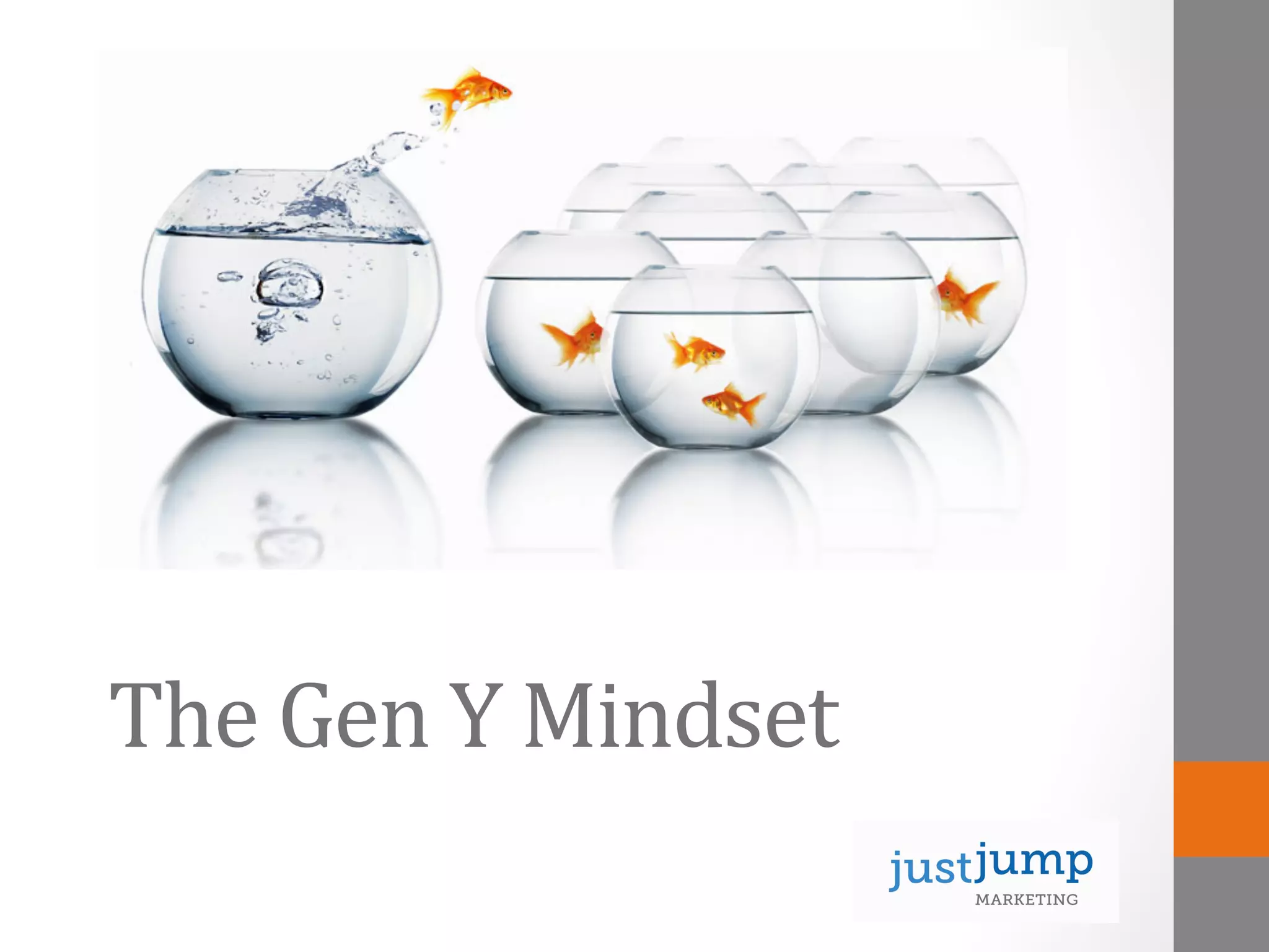 The	
  Gen	
  Y	
  Mindset	
  
 