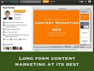 Long form content
marketing at its best
 