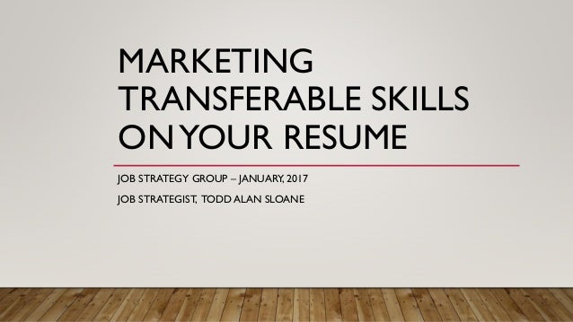 transferable skills for resumes