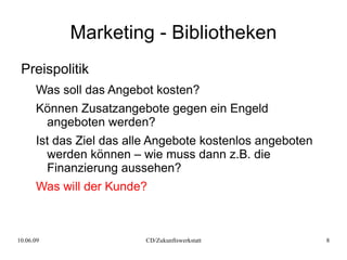 Marketing - Damals Begriff kommt aus den USA 