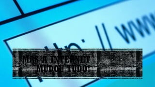 MAS A INTERNET
MUDOU TUDO!
 