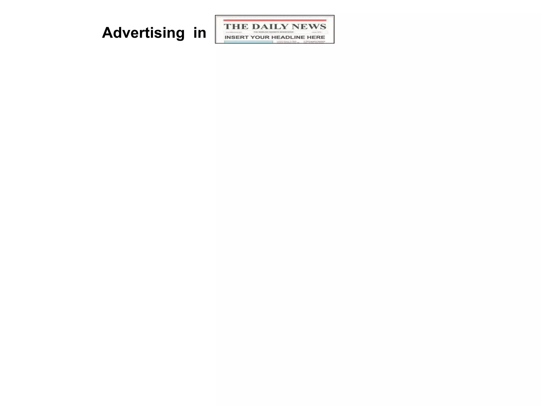 Advertising  in 