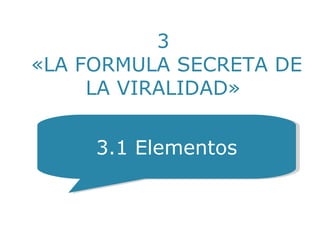 « PERO…¿POR QUÉ?  » YO Soy una Escuela Líder 3.1 Elementos 3  «LA FORMULA SECRETA DE LA VIRALIDAD» 