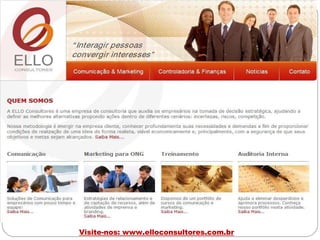 Visite-nos: www.elloconsultores.com.br 
