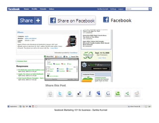 facebook Marketing 101 for business - Sartika Kurniali
 