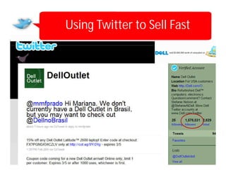 Using Twitter to Sell Fast
 