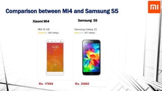 Comparison between MI4 and Samsung S5
Samsung S5Xiaomi MI4
 