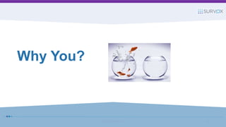 Why You?
© 2017 Survox Inc. 3
 