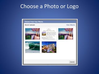 Choose a Photo or Logo
 