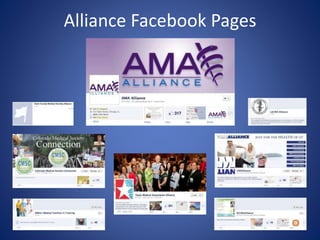 Alliance Facebook Pages
 