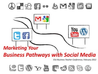 Marketing Your
Business Pathways with Social Media
                  ESU Business Teacher Conference, February 2012
 
