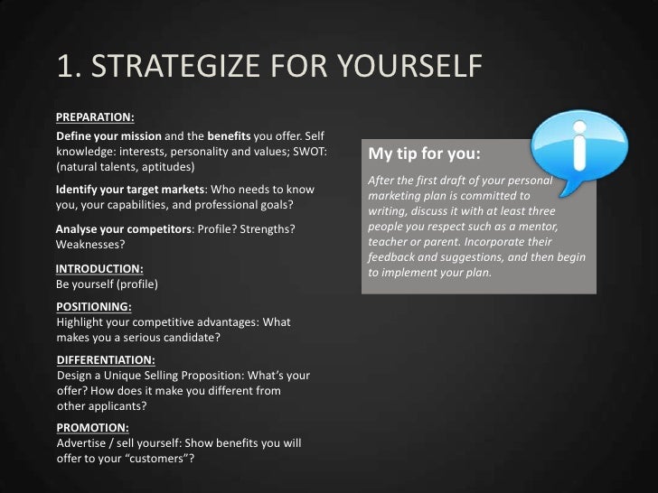 workshop week 8 marketing yourself marketing yourself